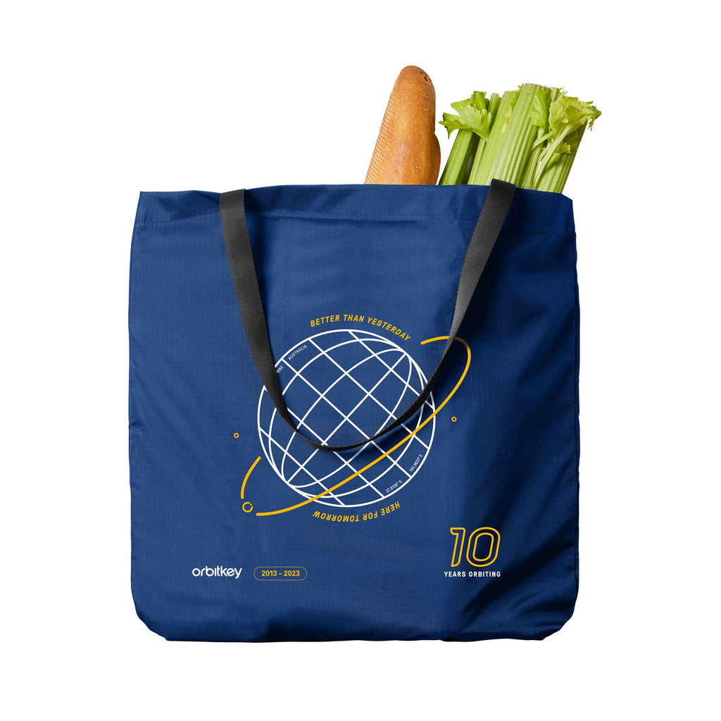 Foldable Tote Bag 10 Year Anniversary