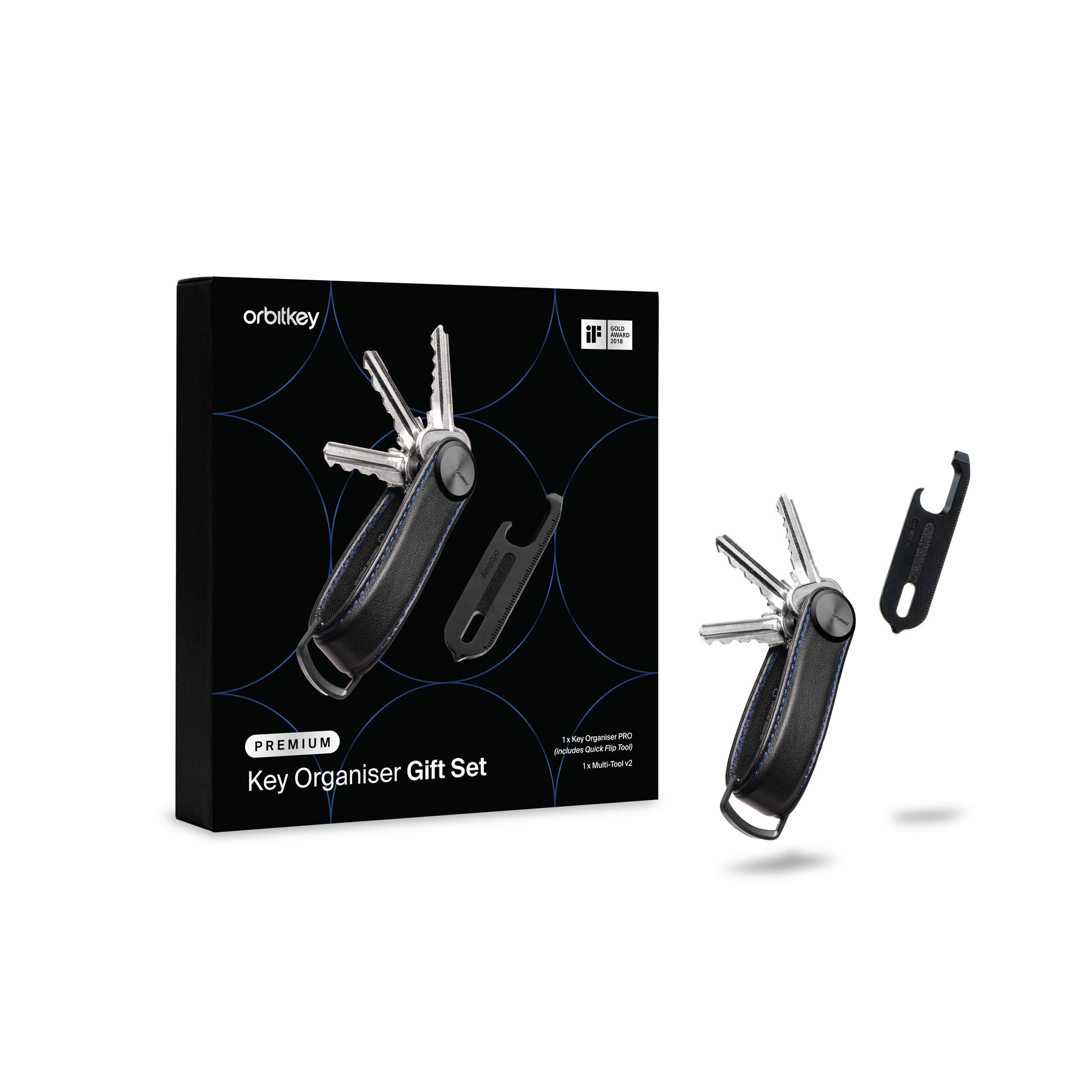 Key Organiser Pro Gift Set Black - Blue