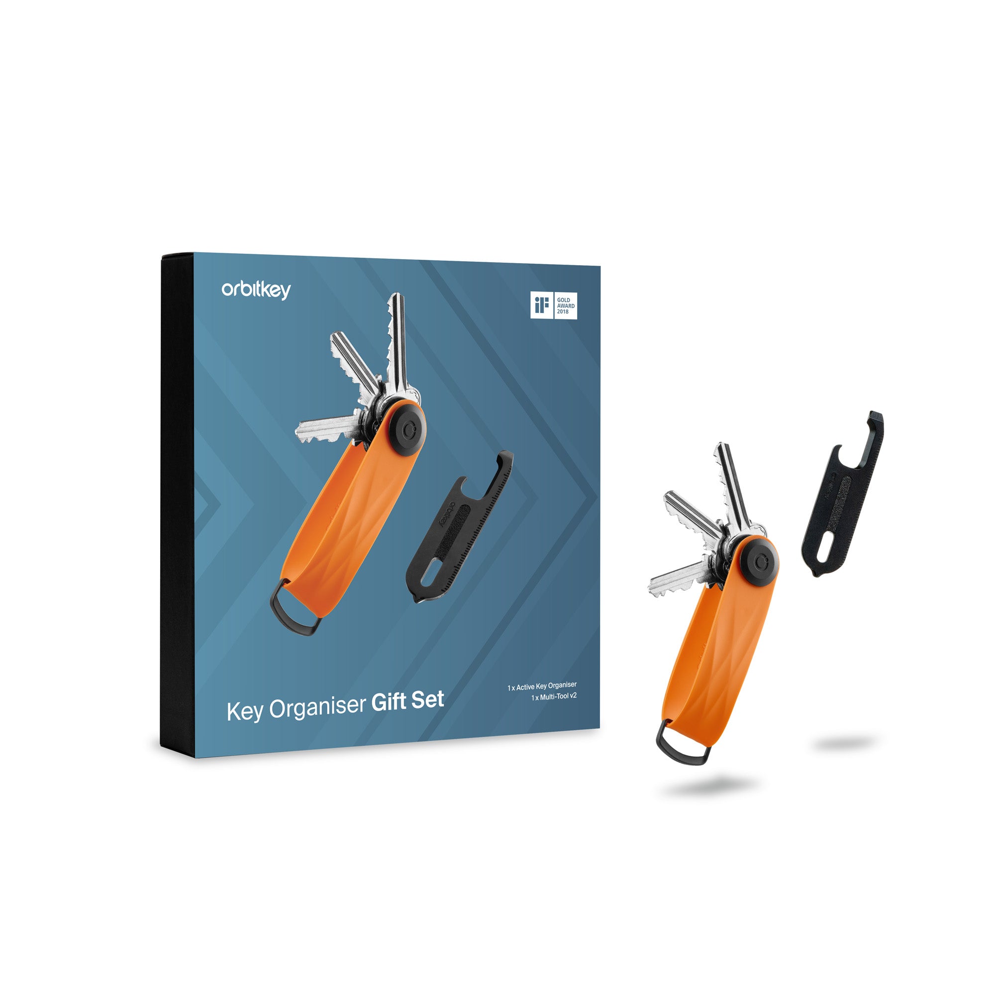 Key Organiser Active Gift Set Tangerine